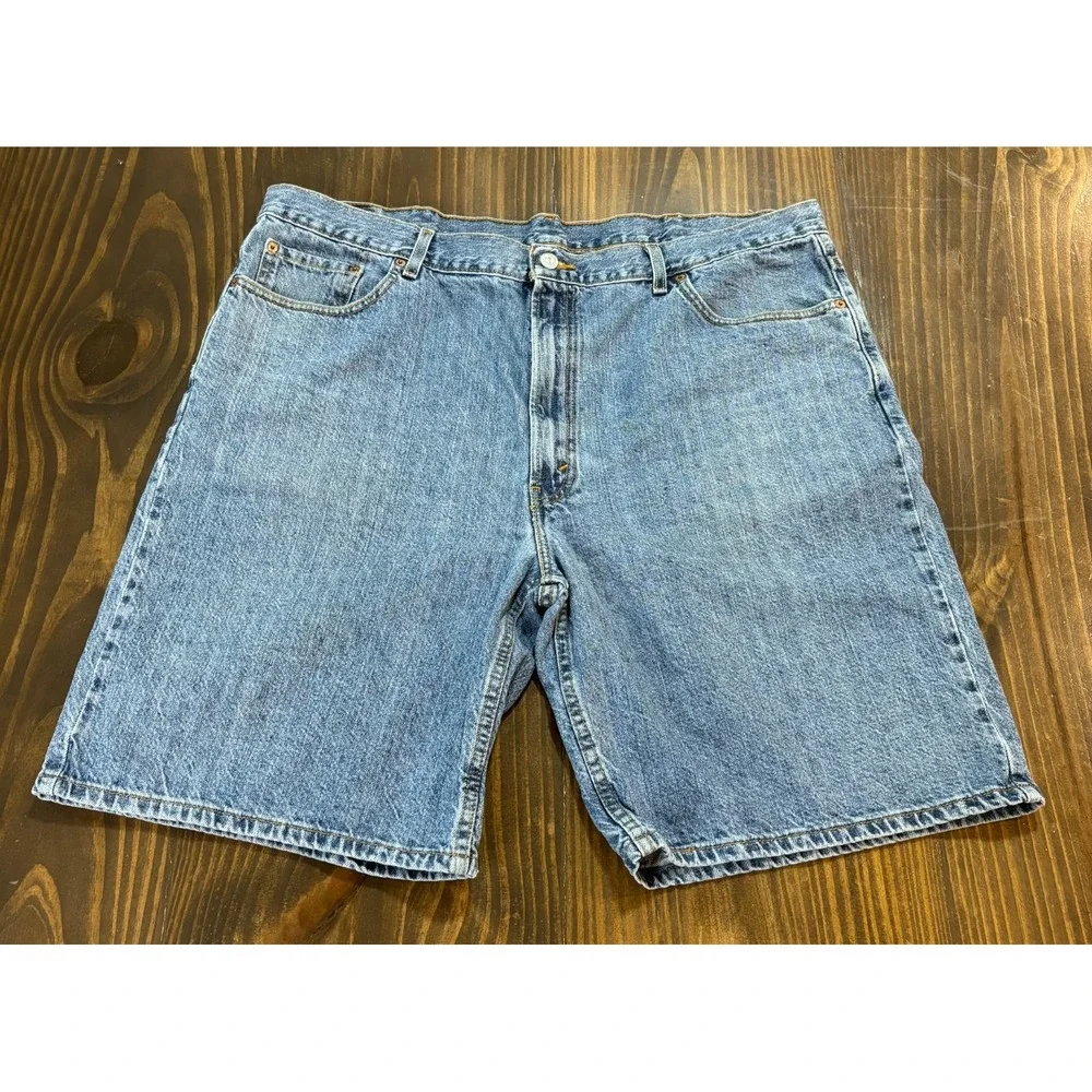 LEVI STRAUSS 569 Denim‎ Shorts Mens 44 Blue Relaxed Fit Medium Wash Jean